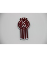 fits Kenworth Bug  Logo Emblem Badge Chrome Red Accesories -  3&quot; x 1.5&quot; - £22.98 GBP