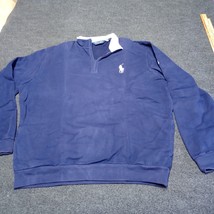 Polo Golf Ralph Lauren Sweater Men Large 1/4 Zip Big Pony Fleece Grand C... - $46.37