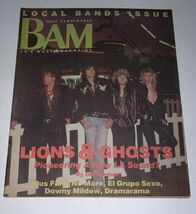 Lions &amp; Ghosts BAM Magazine Vintage 1987 Downy Mildew Dramarama Faith No... - $29.99