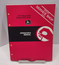 John Deere Operator&#39;s Manual 331 Wing-Fold/Power-Flex Disk OM-A35379 F7 - £11.82 GBP