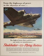 1942 Print Ad Studebaker Builds Engines for Boeing Flying Fortress WW2 - £15.55 GBP
