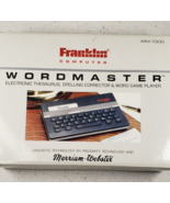 WM-1000 Franklin Computer Wordmaster Electronic Thesaurus Corrector Game... - £52.88 GBP