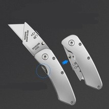 Heavy Utility Knife Box Cutter Stainless Steel Folding Knife with Extra ... - £5.21 GBP