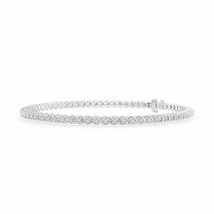 ANGARA Natural Diamond Eternity Stackable Bracelet in 14K Gold (HSI2, 0.98 Ctw) - £1,610.15 GBP