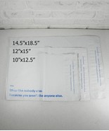 25 Ebay Branded Polymailers 10x12.5 12x15 14.5x18.5 White Blue Logo Shop... - $12.86