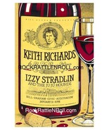 KEITH RICHARDS 1993 CONCERT POSTER 11x17 EXPENSIVE WINOS JU JU HOUNDS IZ... - $11.20