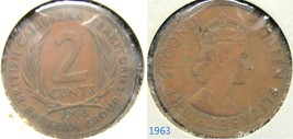 British Caribbean Territories 2 cent coin 1963 circulated  - $6.00