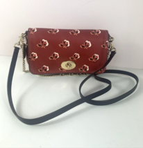 Coach Mini Ruby Crossbody Bag  Bramble Floral Rose Turnlock Berry F35909... - £62.71 GBP