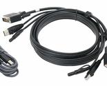 IOGEAR DVI USB KVM Cable Kit with (TAA) Audio (G2L703UTAA3) - £65.38 GBP