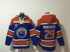 Leon Draisaitl Edmonton Oilers Royal Lace-Up Pullover Jersey Hoodie  - $59.25