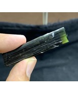 13 Gram Natural Terminated Green Cap Tourmaline Crystal with Albite, Tou... - $100.00