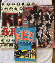 KISS LOT Collectible Price Guide First Edition 1983, Rolling Stone Mag. &amp; Folder - £23.98 GBP