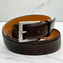KIRKLAND Signature Brown Italian Full Grain Leather Belt Size 42 Mens - £19.37 GBP