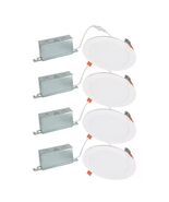 Pack of 4 Halo 6 in. Ultra Thin Downlight Canless Intergrated LED, 900 L... - €32,49 EUR