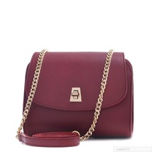 Carbotti Italian Leather Women Designer Clutch/Purse Golden Chain Classy... - $197.01