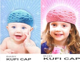 Baby/Kid Kufi Cap Handmade Crochet Knit Beanie Hat Girl Boy - Choose Color Size - £2.74 GBP+