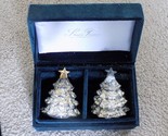 Godinger Silver Treasures Christmas Tree Salt &amp; Pepper Shakers--FREE SHI... - £10.08 GBP