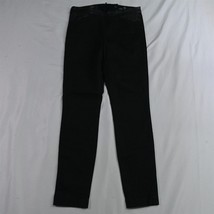 J.CREW 2 Dannie Back Zip Mid Rise Skinny Black Stretch Denim Womens Jeans - £11.79 GBP