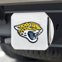Jacksonville Jaguars Hitch Cover Color Emblem on Chrome - $1,071.61 MXN