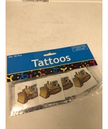 36 yellow Tractor Temporary Tattoos boys Birthday Decorations Party Favors - $5.93