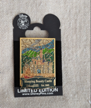 Disneyland Sleeping Beauty Castle Hong Kong Stained Glass Pin &amp; free pin - $37.23