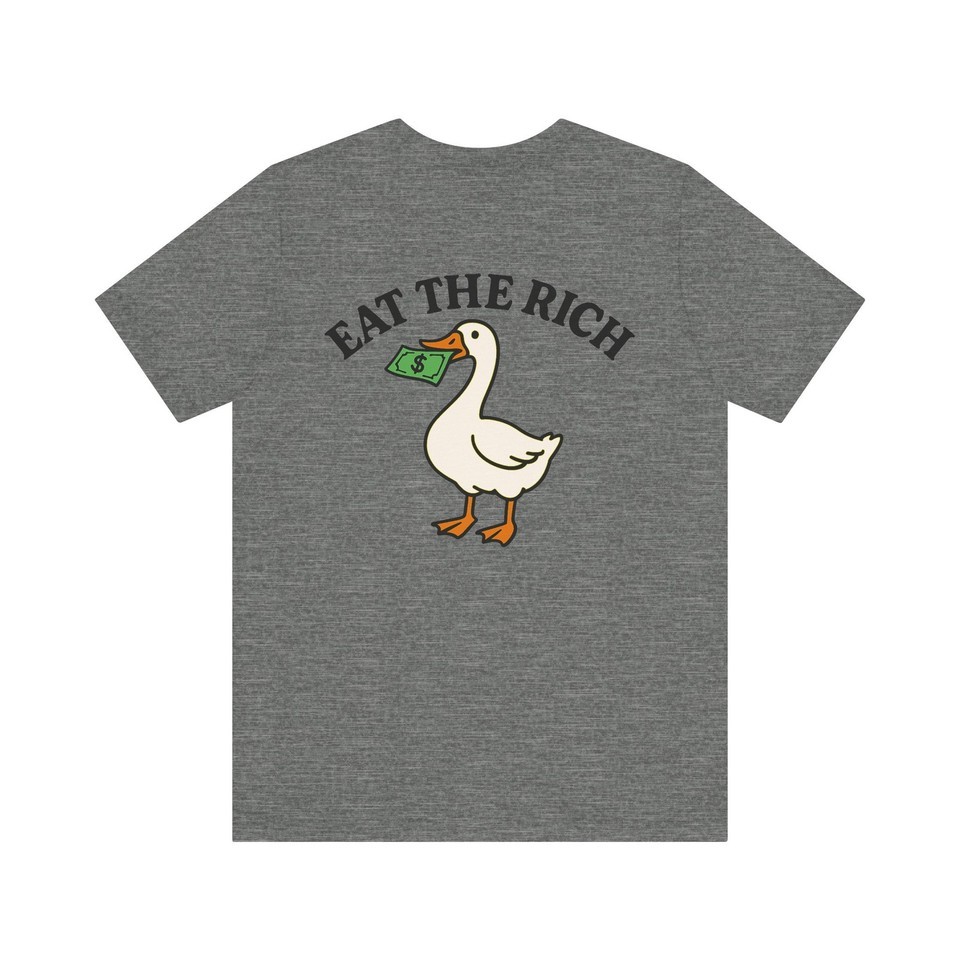 Eat the Rich Shirt, Anti Capitalist shirt, Tax the Rich Shirt, Activist Gift Item image 3