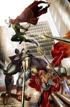 Greg Horn SIGNED Marvel Comic Avengers Super Hero Art Print ~ Thor &amp; Loki - £23.29 GBP