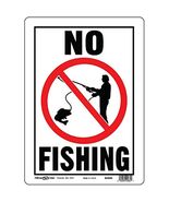 10x14 ALU No Fish Sign - $324.36 MXN