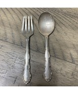 Vintage Oneida Ltd. 1881 Rogers Baby Fork / Spoon Set (B76) - $14.95