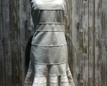 Akris Women Dress size 6 Cream Fringe Trim Sleeveless B51a - £20.69 GBP