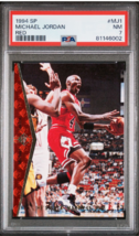 1992 SP Insert MJ1 Michael Jordan HOF &#39;He&#39;s Back&#39; PSA 7 - Iconic Basketball Card - £19.03 GBP