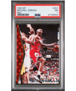 1992 SP Insert MJ1 Michael Jordan HOF &#39;He&#39;s Back&#39; PSA 7 - Iconic Basketb... - £18.77 GBP
