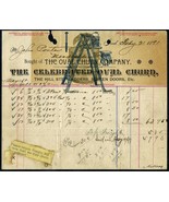 1891 OVAL CHURN COMPANY Goshen IN Antique Billhead Document Receipt Ladd... - £7.10 GBP