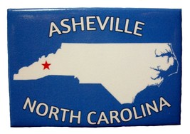 Asheville North Carolina Blue Fridge Magnet - £5.58 GBP