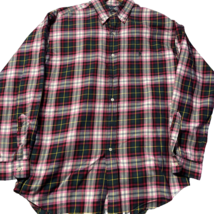 Ralph Lauren Blake Shirt Men&#39;s Medium Plaid Long Sleeve Light Weight Cotton - £7.69 GBP