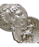 ALEXANDER the GREAT Herakles/Zeus. Ptolemy I. Sidon mint Silver Tetradra... - $654.55
