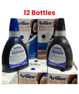 ARTLINE Whiteboard Markers Refill Ink 60ml 12 Bottles  - 1 Dozen/ BLACK - €65,80 EUR
