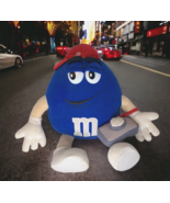 Official M &amp; M Posable Stuffed Plush Blue Mars Bendable Arms Legs With C... - $20.57