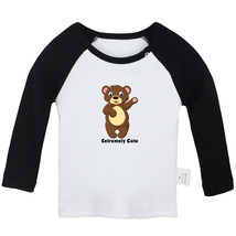 Extremenly Cute Tshirt Newborn Baby T-shirts Infant Animal Bear Graphic Tees Top - £7.82 GBP+