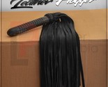 Real Cow Hide Black Leather Flogger 50 Thick Tails Heavy &amp; Thuddy impact... - £15.51 GBP