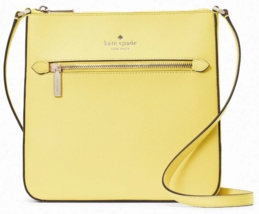 Kate Spade Sadie North South Crossbody Handbag Yellow Leather K7379 NWT $299 FS - £73.29 GBP