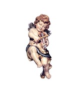 Angel Cherub with Violin Wooden Statue Decoration Ornament,Church supplies - $101.90 CAD