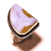 Blue Lace Agate Gemstone Fashion Vintage Style Ring Jewelry 7.25&quot; SA 2569 - £3.18 GBP