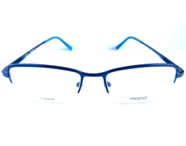 New MODO Mod.616 Dblu 54mm SemiRimless Blue Titanium Mens Eyeglasses Fra... - $126.56 CAD