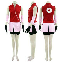 Naruto Haruno Sakura Cosplay Costume Japanese Anime Outfit - £47.04 GBP