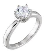 Round Natural Mined Diamond Ring 14k White Gold (1.3 Ct H VS1 Clarity) IGL - $5,610.77 CAD