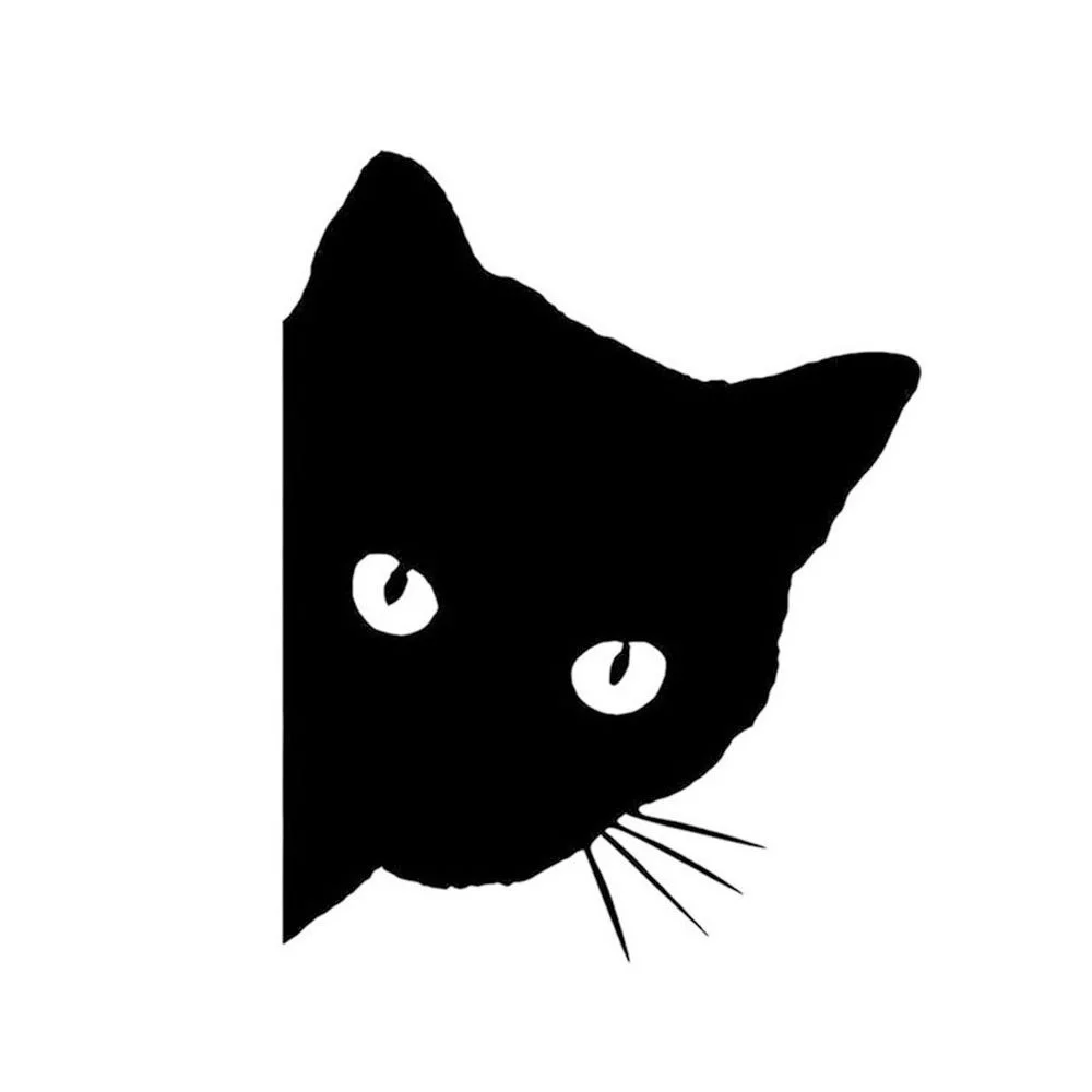 Car Black Cat Pee Stickers Funny Vinyl Decal Car Sticker Decoration Decals 15*12 - £57.04 GBP