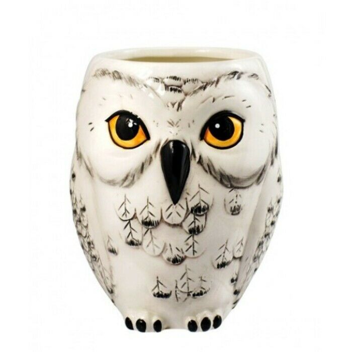 Primary image for Harry Potter Hedwig the Owl Figural White 14 oz Ceramic Coffee Mug NEW UNUSED