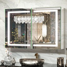 Tokeshimi 36X24 Lighted Medicine Cabinet With Mirror, Electrical Outlet, - $558.95