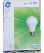 GE 90 Watt 120 Volt A19 Soft White Incandescent Bulbs 100 Watt Replaceme... - £7.86 GBP